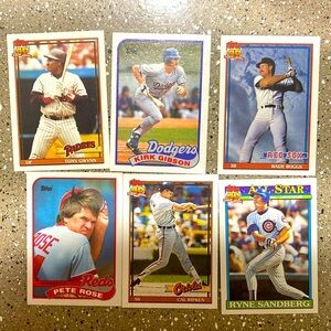 Baseball hall of Famer from the 1980s baseball cards